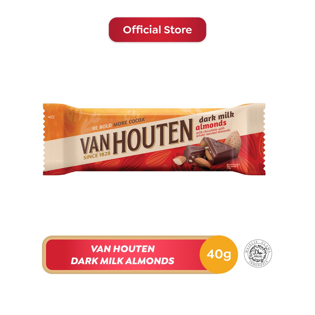 

Van Houten Dark Milk Almonds 40g