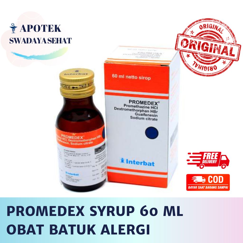 PROMEDEX SYRUP 60 ML - Obat Batuk Alergi Kering Berdahak