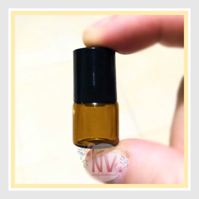 BOTOL KACA ROLL ON 1ml / AMBER GLASS ROLLER BOTTLE 1ml / ROLLON BOTTLE 1ml / BOTOL ROLLER COKLAT / B