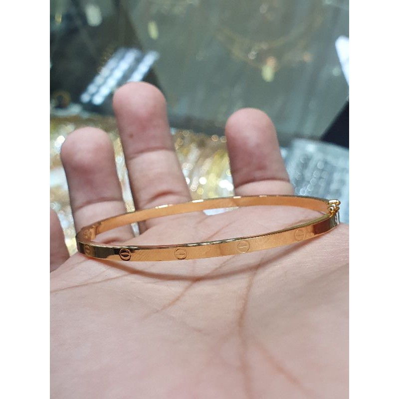 gelang emas ctr polos