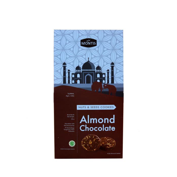 

Savis Almond Chocolate Cookies Less Sugar Kue Kering 100 gr