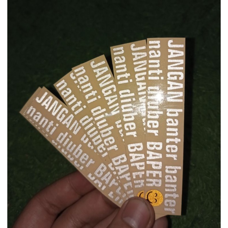 Sticker Stiker Motor Cutting Reflective - JANGAN BANTER BANTER