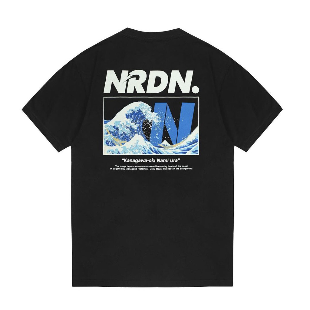 TSHIRT NRDN HOKUSAI WAVE BLACK