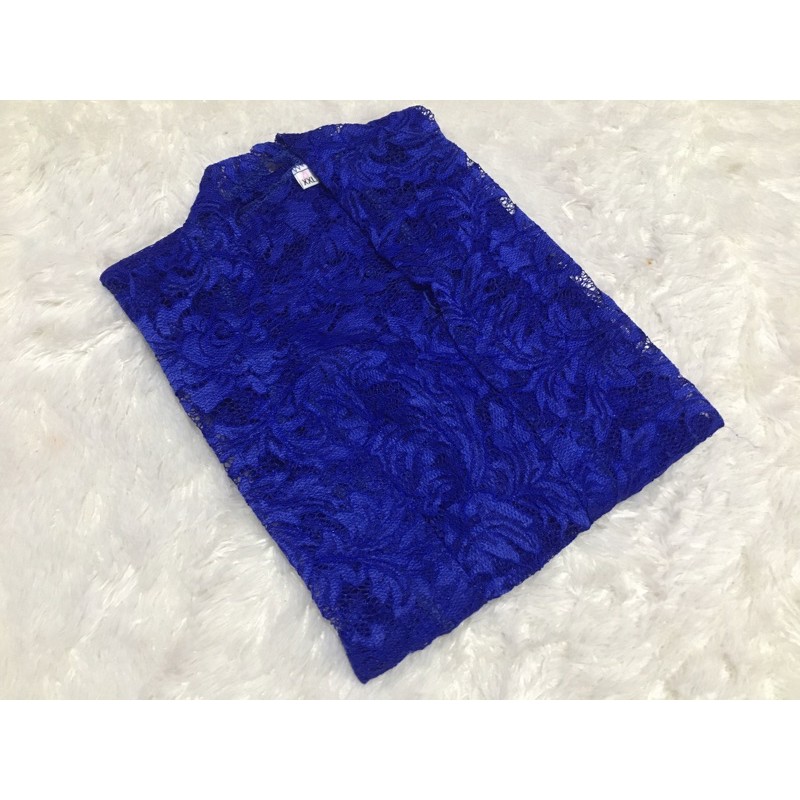 Kebaya Jadi Brokat Sofia Ori / Kebaya Bali Brokat-Biru bca