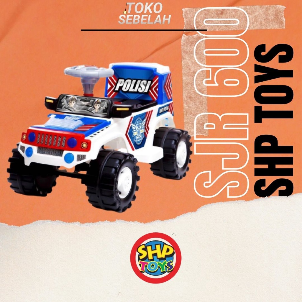 Mainan Anak Mobil Mobilan Duduk Dorong Polisi SJR 600 - SHP Toys