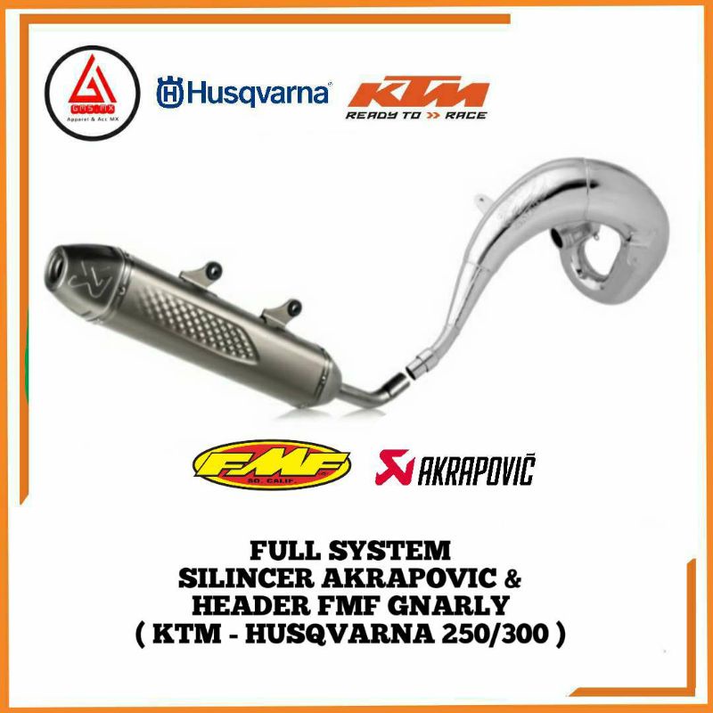 FULL SYSTEM KNALPOT FMF KTM HUSQVARNA, KNALPOT FMF KTM HUSQVARNA