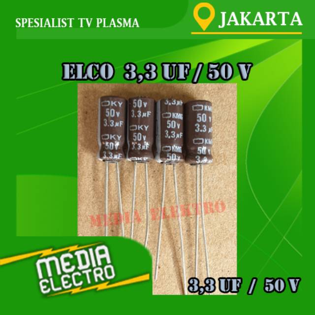 Elco 3,3 uF 50V