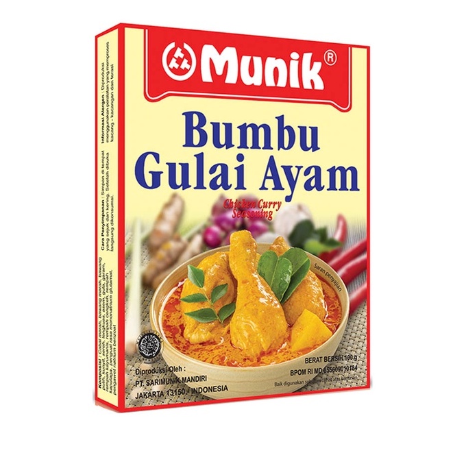 

(BAHAN MASAKAN) MUNIK BUMBU GULAI AYAM 100GR