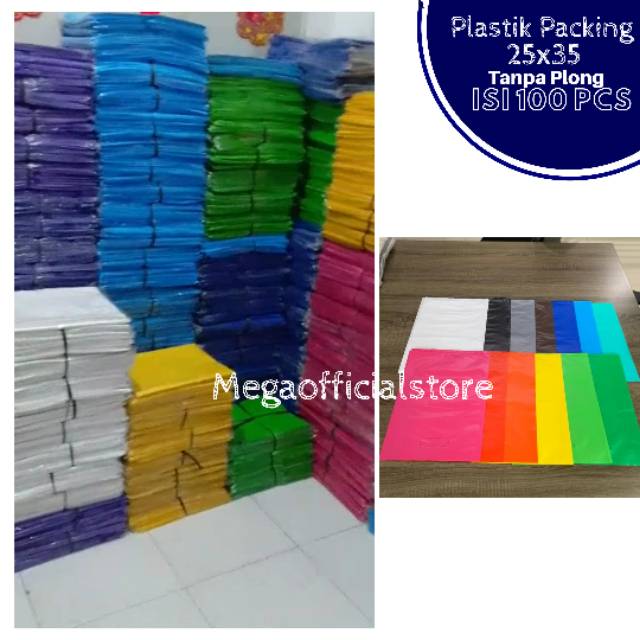 Plastik Packing HD 25x35 Tanpa Plong Isi 100 Pcs/pax