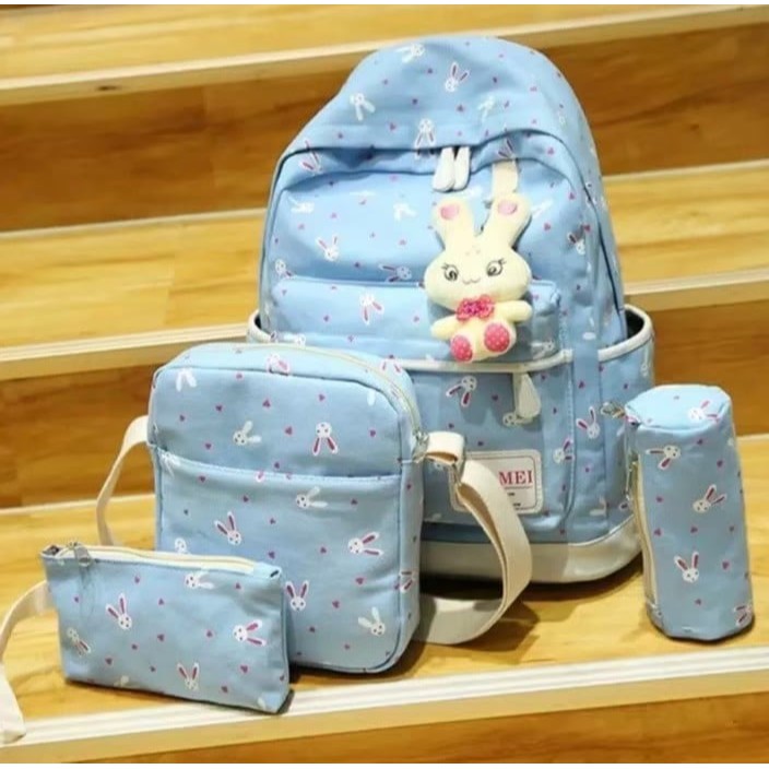 Tas Ransel 4 in 1 playboy TANPA BONEKA backpack Bandung tas sekolah tas anak