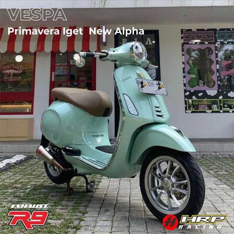Knalpot R9 Vespa primavera vespa sprint kode New Alpha