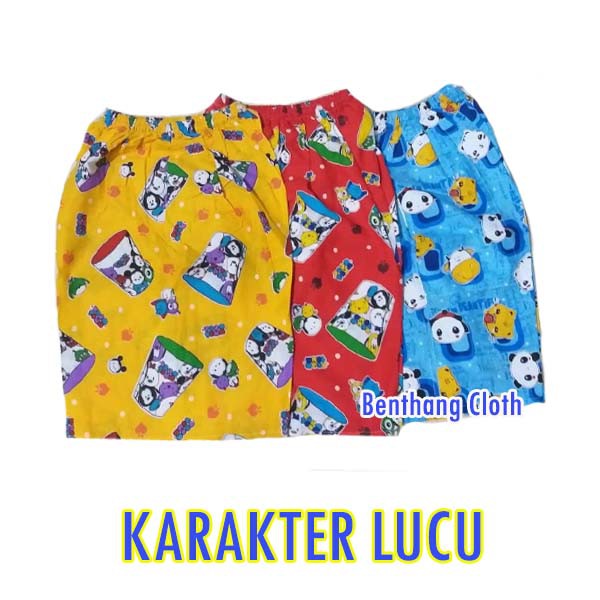 Celana Santai Boxer Dewasa DORENG-GARIS-KARAKTER-HURUF