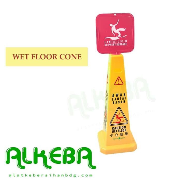 Caution Wet Floor Cone 105 cm / wet floor kerucut / Safety cone