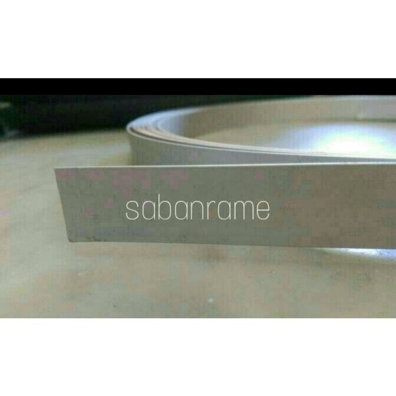 LIS PLAT ALUMUNIUM POLOS / ALUMUNIUM PANJANG 6 METER