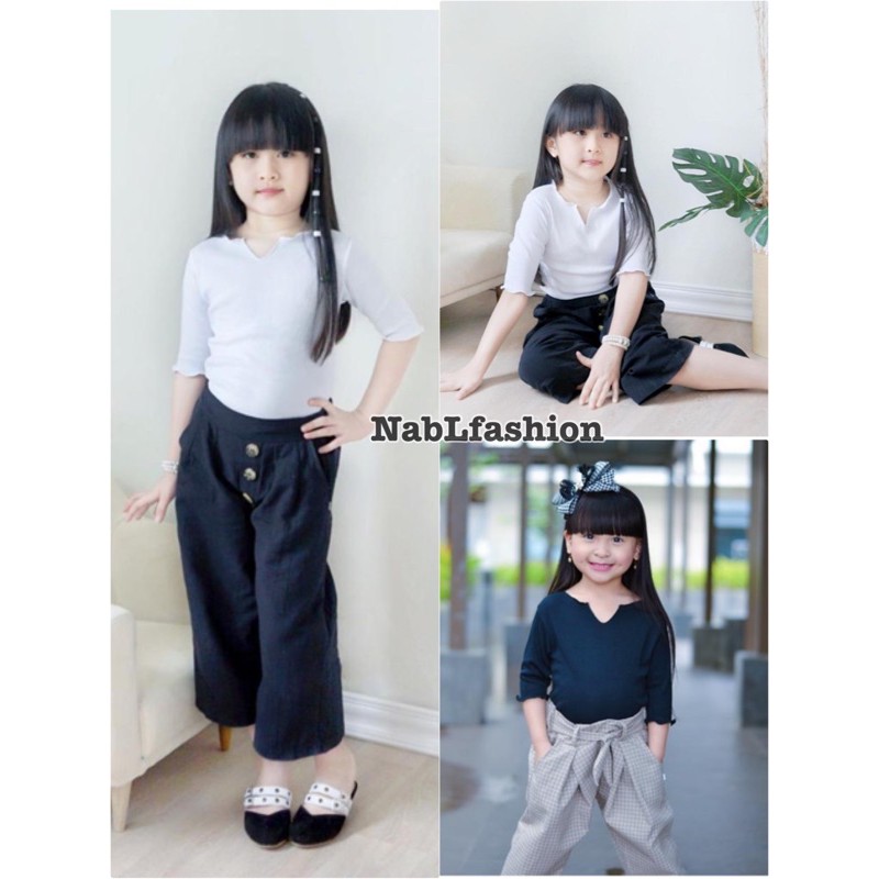 Atasan kaos Aleena Ruffle tee 2-7 tahun aleena top