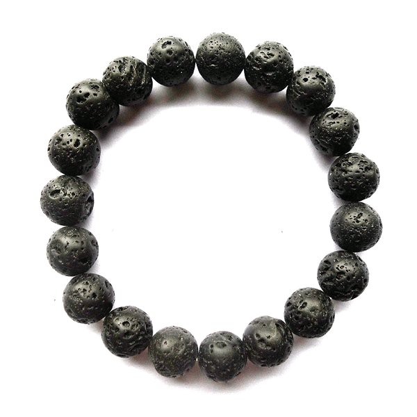 GELANG NATURAL BATU LAVA STONE GELANG METEOR BATU SATAM TERMURAH