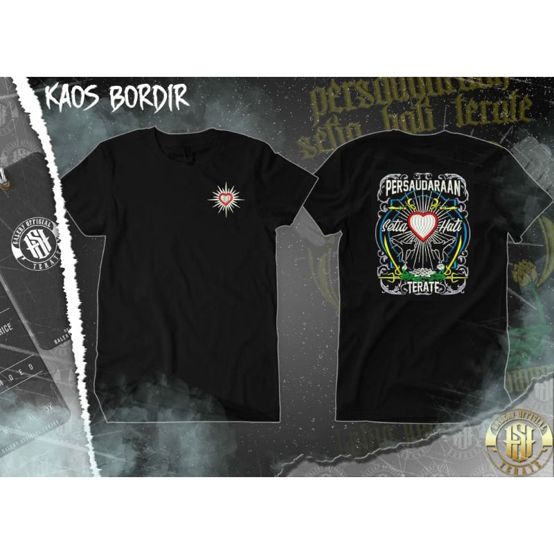 Kaos bordir PSHT persaudaraan setia hati Terate
