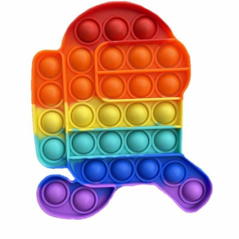 Mainan pop it murah Popit Pop its rainbow multicolor Fidget Toy ⭐ Toko11 ⭐-Astronaut