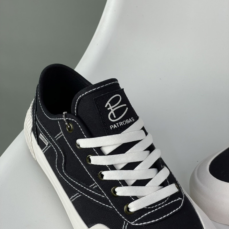 Sepatu Patrobas Equip LOW Black White Size 36-44 Original Made In Indonesia-3