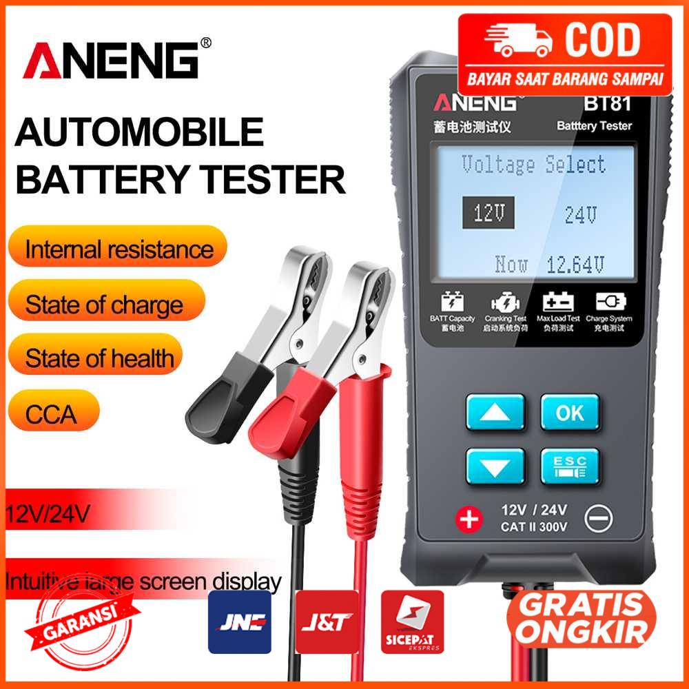 Tester Baterai Mobil Tester 100 to 1700 CCA 12V/24V - BT81