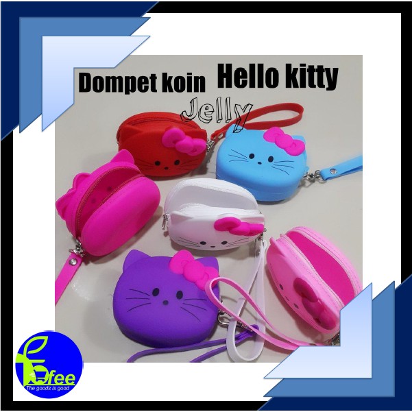 [IMPORT] - HK Dompet Koin Karakter HelloKitty Bahan Karet Silikon Tebal