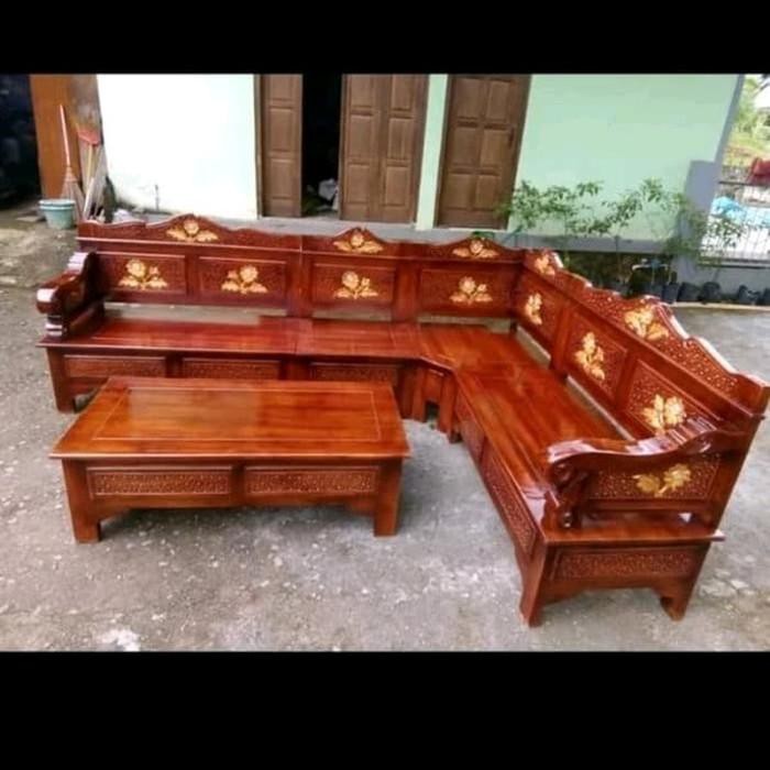 kursi tamu sudut sofa minimalis kayu jati ukiran mebel jepara acces