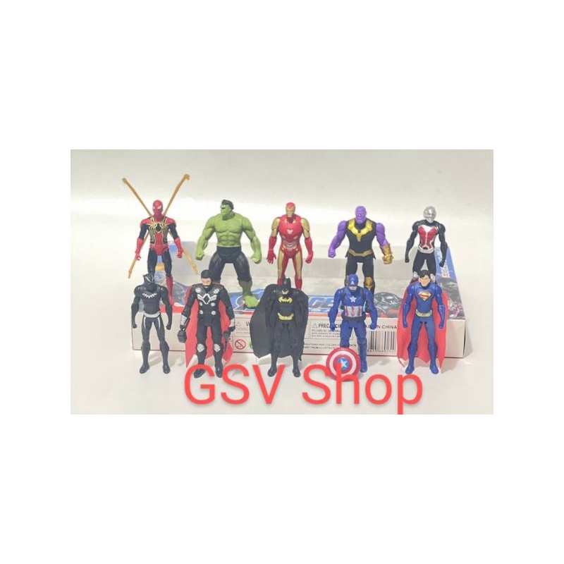 Action Figure Avenger 10pcs Kotak