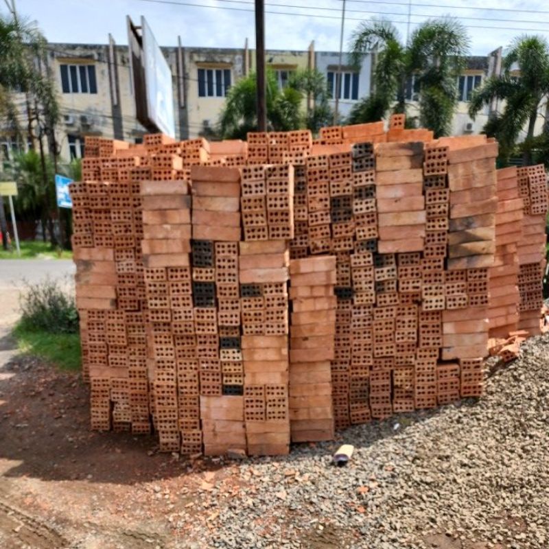 batu bata jumbo merah tempel press super