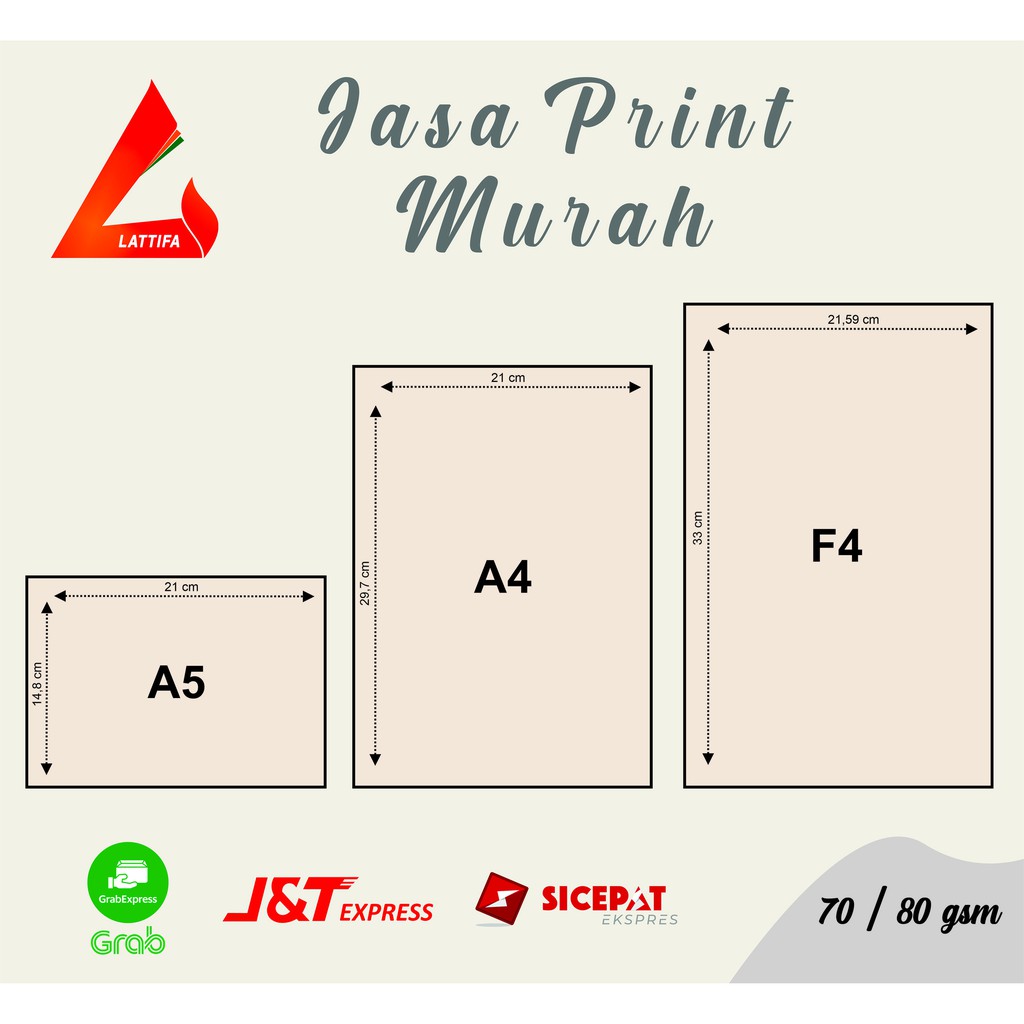 

JASA PRINT / CETAK DOKUMEN A5 A4 F4 MURAH