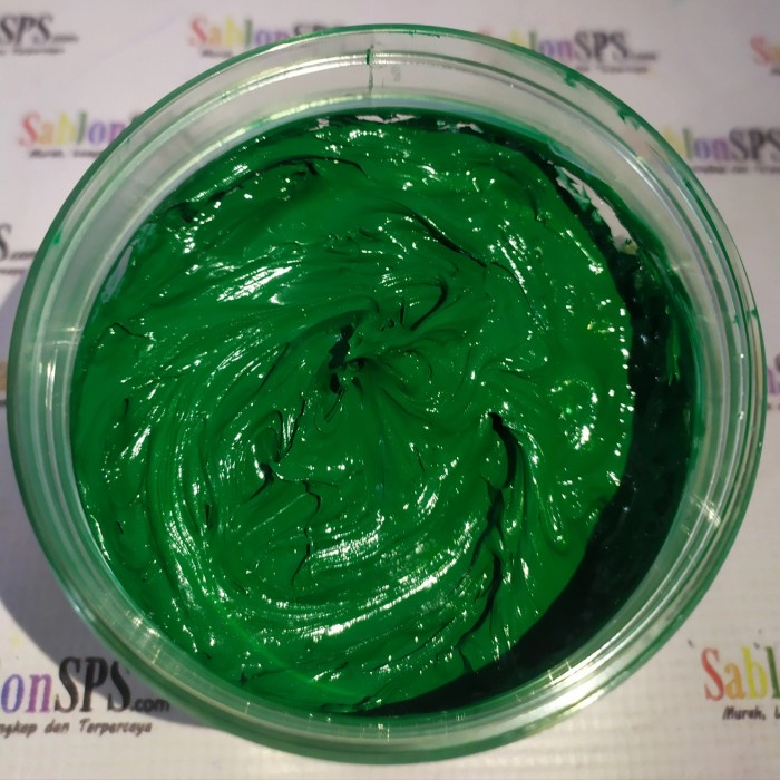

Limited Tinta Sablon Plastisol Rubix Pine Green Hijau Pinus 500Gr Promo