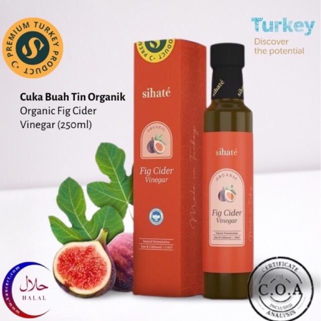 

Sihate Cuka Tin Organik - Organic Fig Cider Vinegar (250ml)