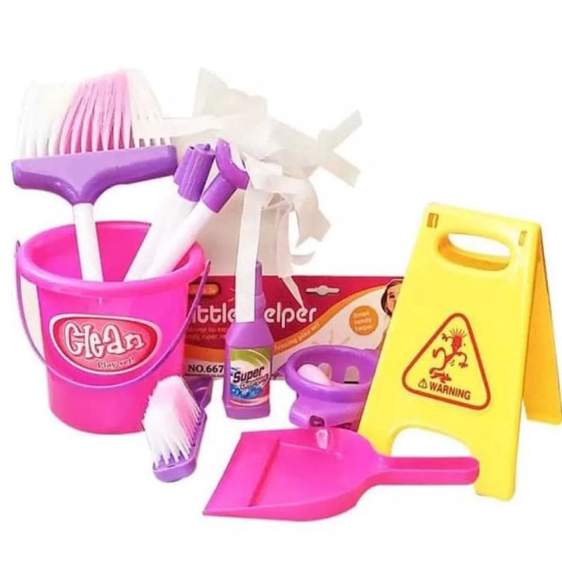 mainan anak perempuan alat kebersihan rumah / cleaning car mini / maenan anak perempuan cleaning tool set-2