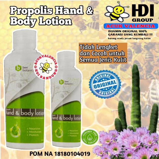 HDI PROPOLIS HAND & BODY LOTION 100% ORIGINAL