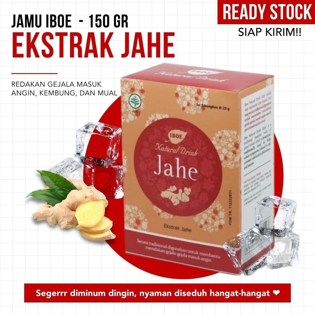 (TERMURAH) Jamu Iboe - Natural Drink Jahe - 150gr