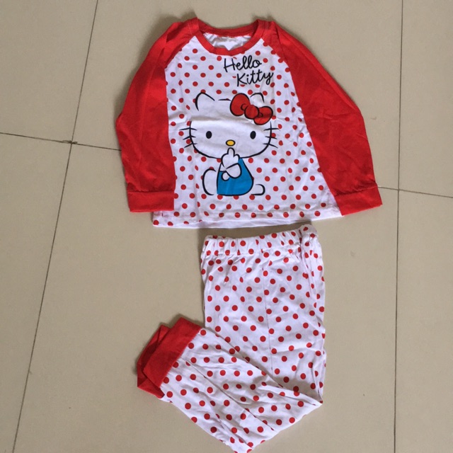 Baju tidur anak hello kitty