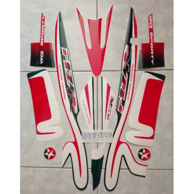 Striping fiz r caltex hijau botol merah