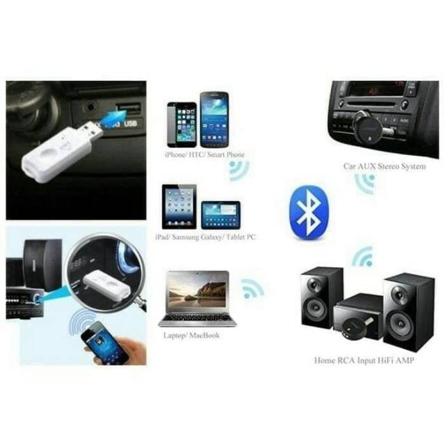 USB WIRELESS - RECEIVER BLUETOOTH PLUG PLAY AUDIO PLAYER ADAPTER WIRELESS MOBIL - SC