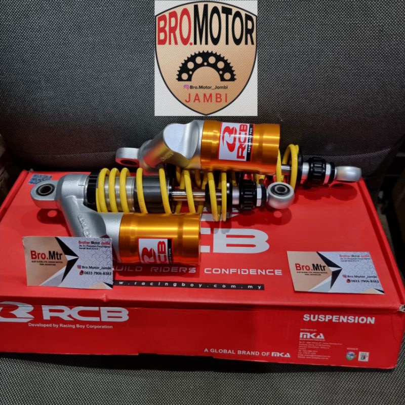 shock belakang racingboy rcb sb 2 series jupiter z1 warna kuning