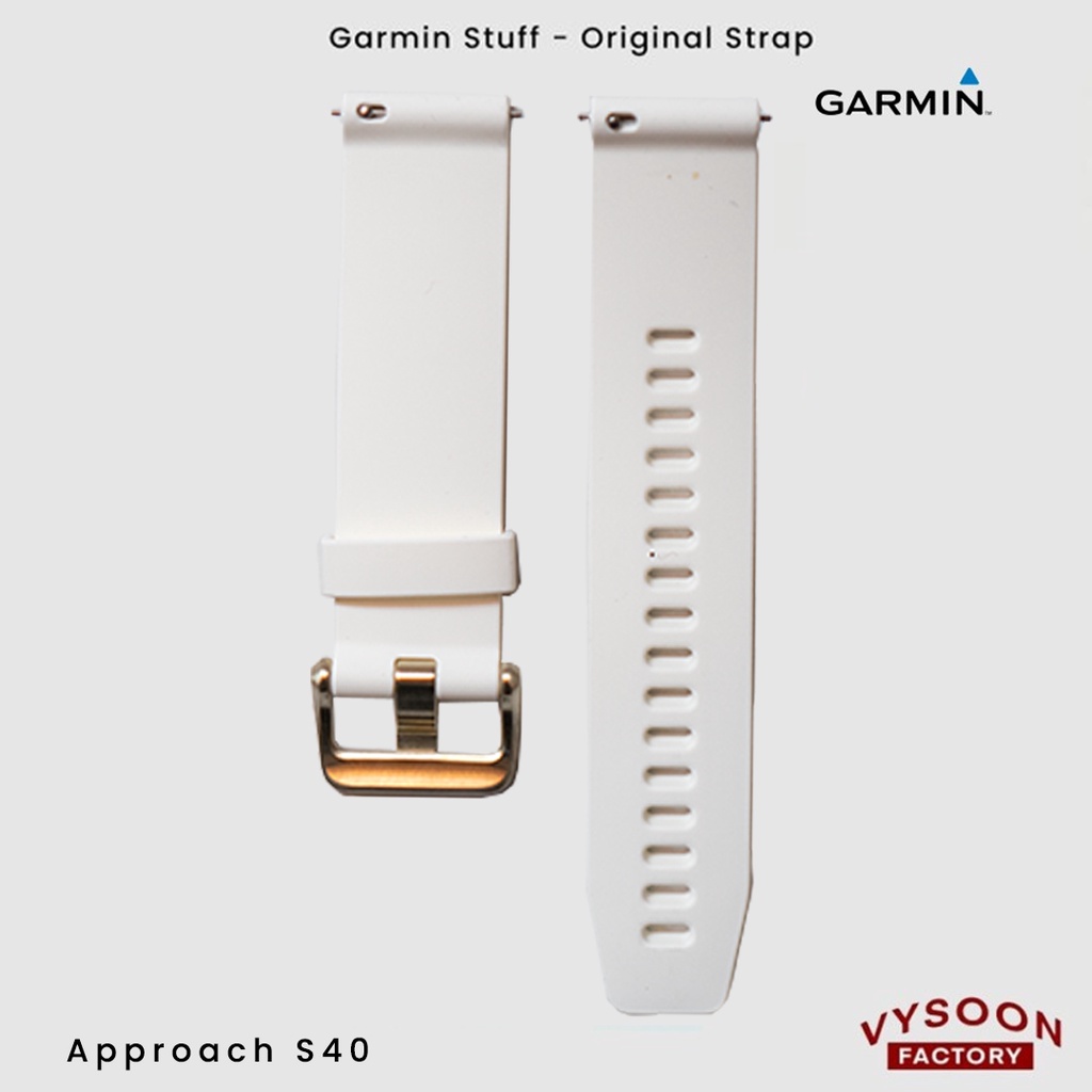 Strap Rubber Tali Jam Smartwatch Garmin Aproach S40 Original - White