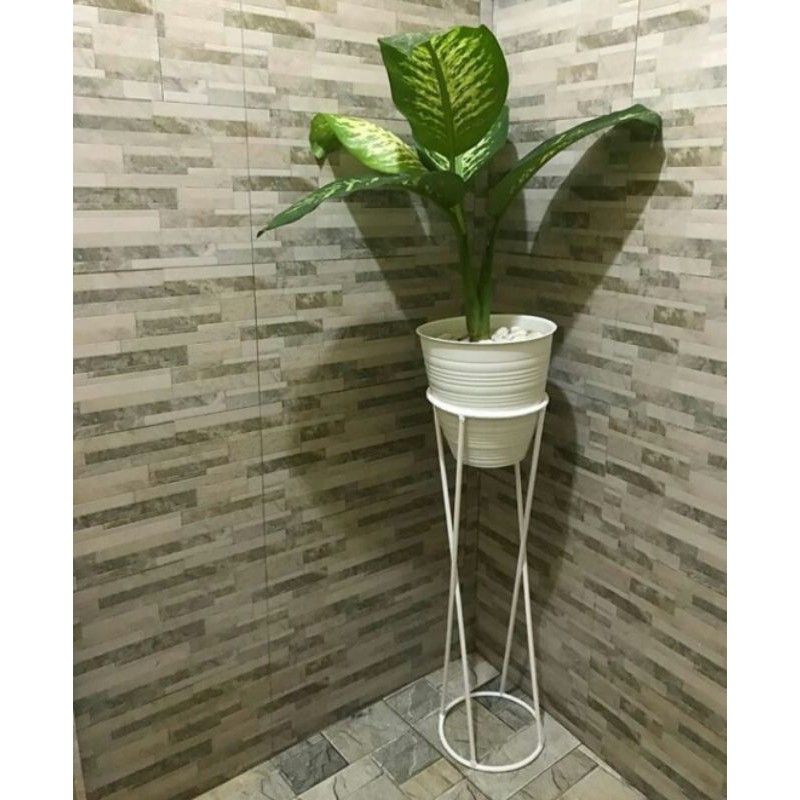 dudukan pot besi, standing pot bunga