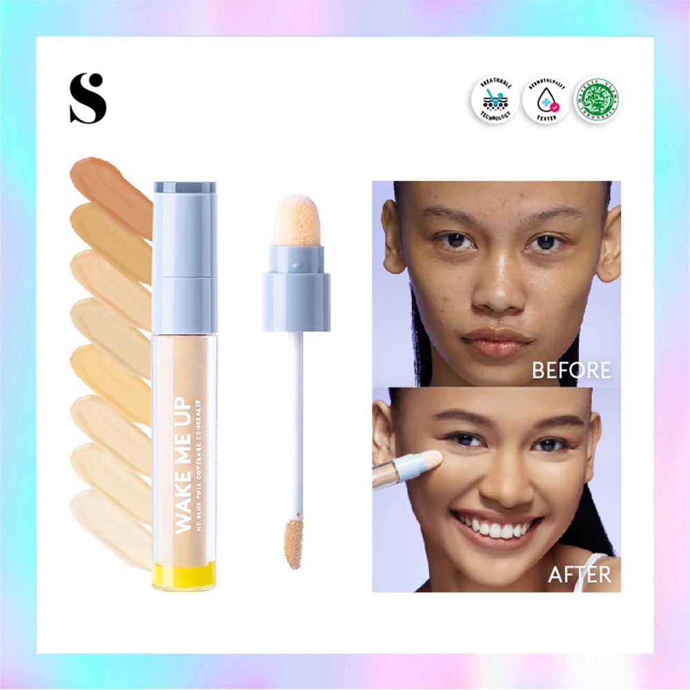 ❤ BELIA ❤ SOMETHINC Wake Me Up HD Blur Full Coverage Concealer Corrector | BPOM