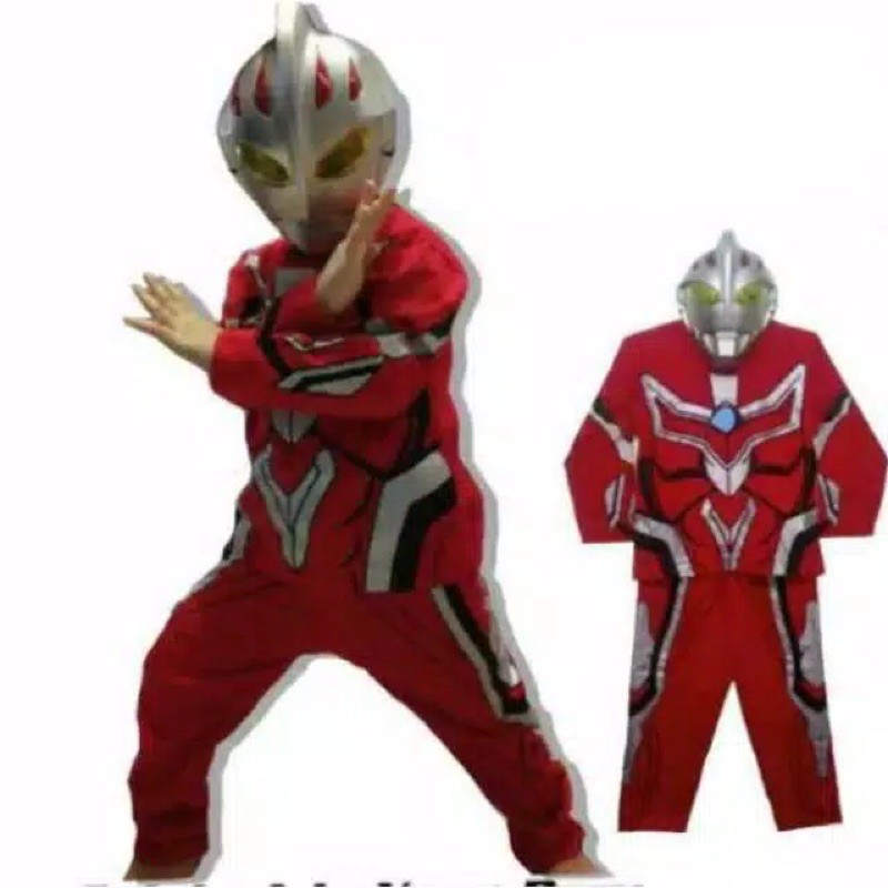 kostum ultraman ginga merah /kostum ultramen anak