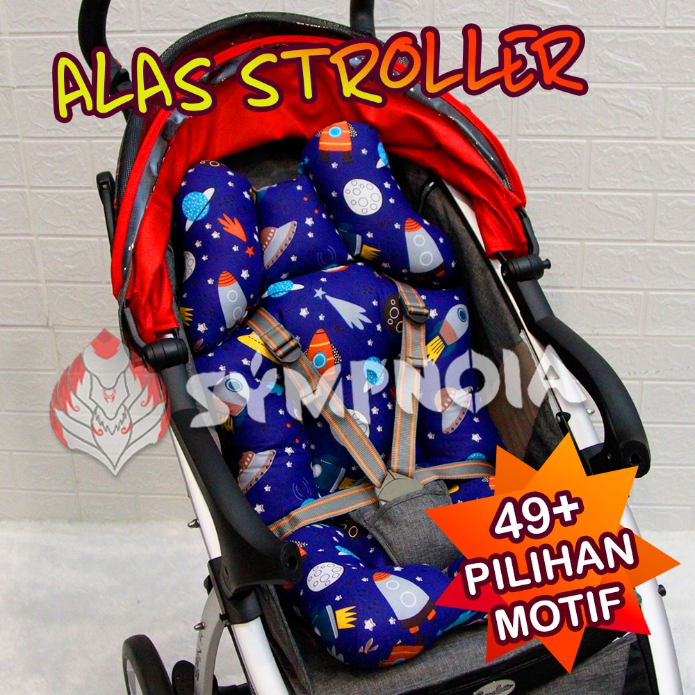 Alas Stroller Universal Strollerpad Pelindung Semua Stroller Model Ele - elephant RANDOM