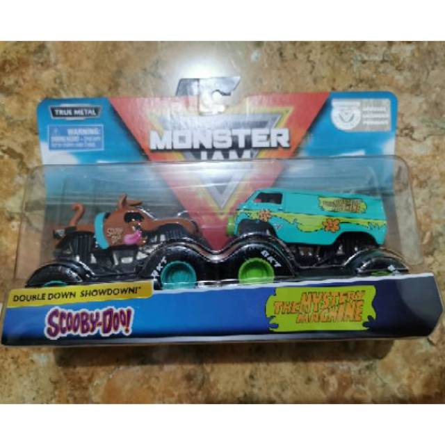 Hot Wheels Spin Master Monster Jam double scooby doo mystery machine max d aftershock mutt dalmatian