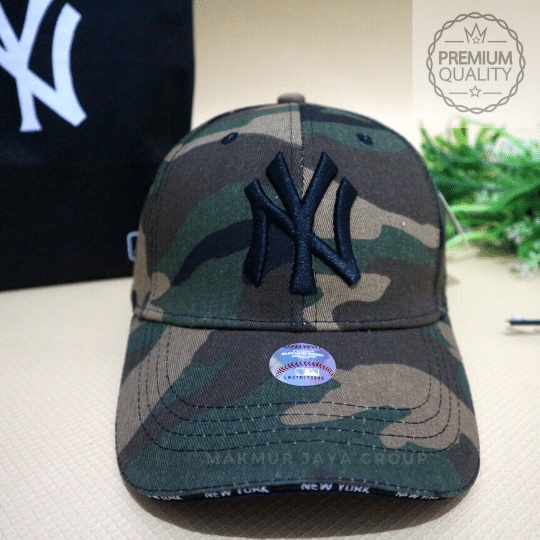 Topi Baseball Caps New York Camo (Mini Font List NY) Import