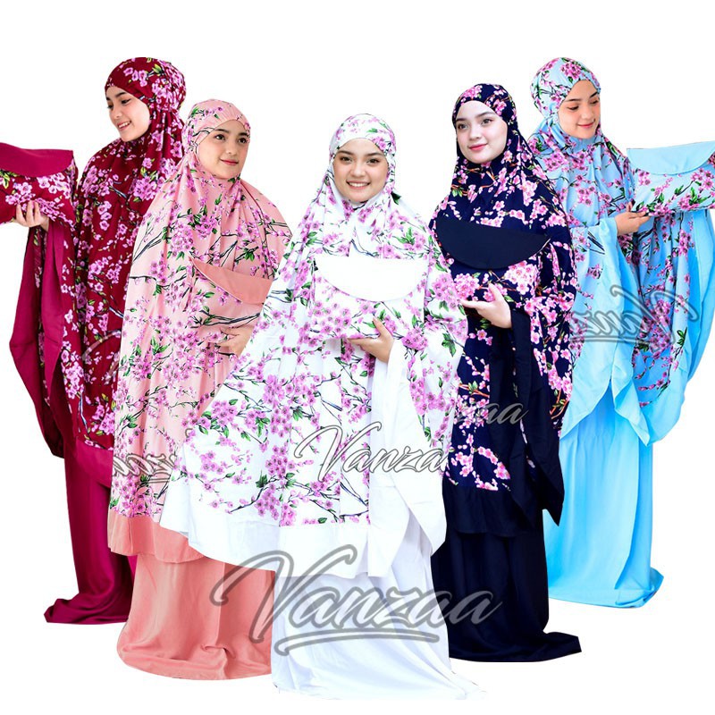 MUKENA BALI SAKURA JUMBO VANZAA 2022