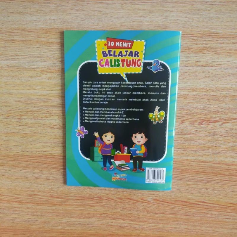 Buku Anak Paud TK Ayo Belajar Calistung - Polos, Baca Tulis Hitung