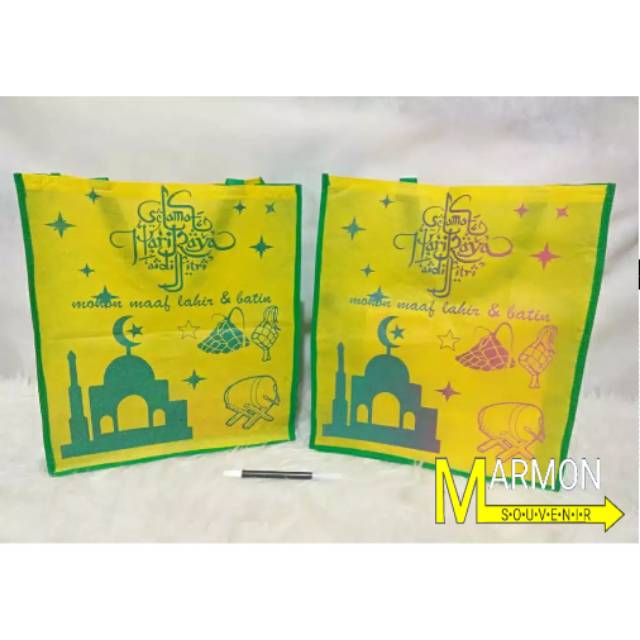 

MURAHH TERLARIS!!! TAS KAIN TENTENG SPUNBOND EDISI IDUL FITRI MURAH GOODIE GOODY BAG SOUVENIR KUAT