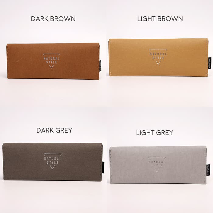 

Natural Style Pencil Case Kotak Tempat Pensil Lucu Unik Imut Murah - Dark Brown
