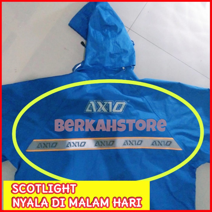 Jas Hujan AXIO Original Anti Bocor Bahan Lebih Tebal Jas Hujan Murah Motor Mantel Hujan Warna